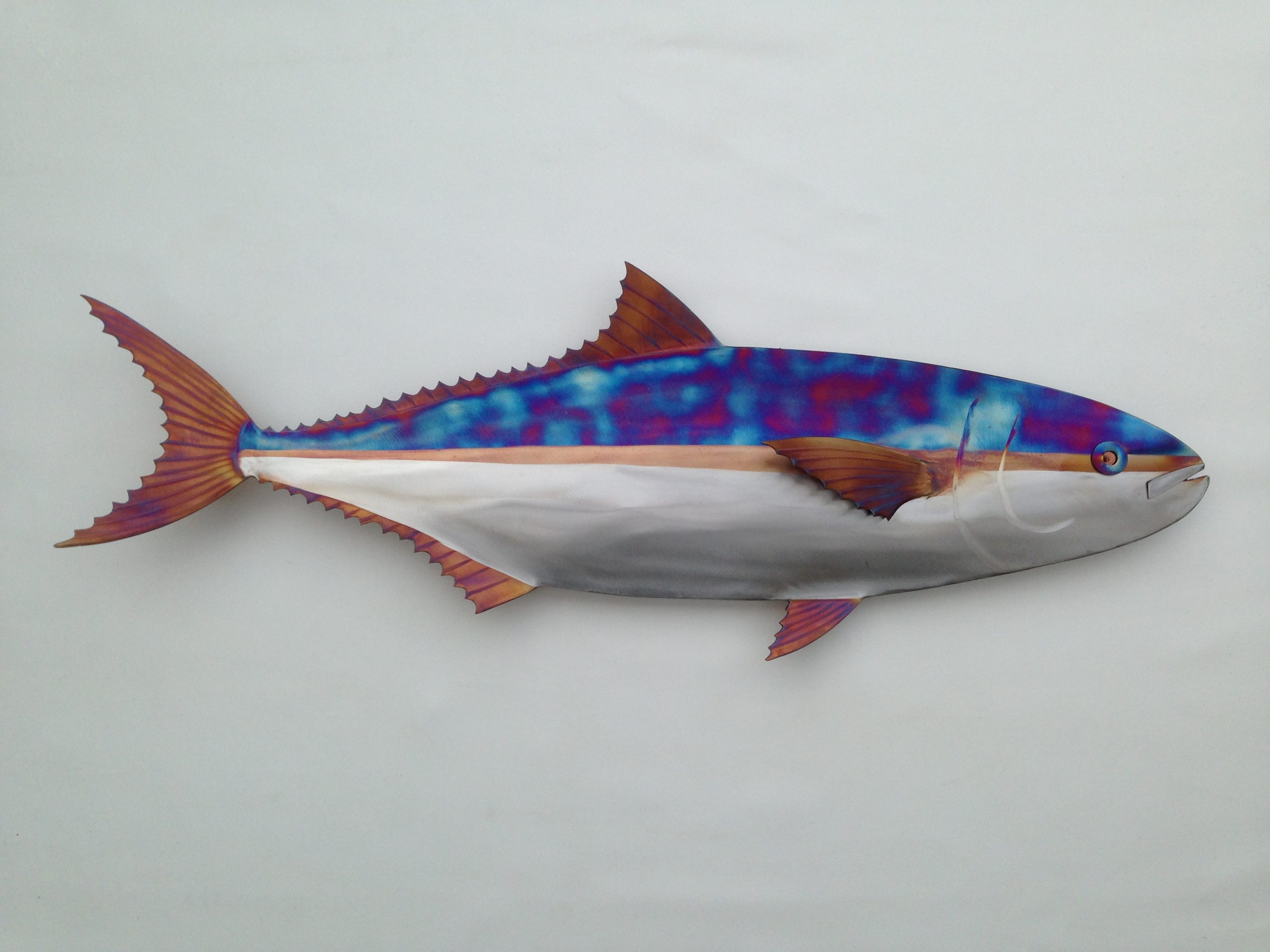 Stainless Steel Kingfish - Sculpted Metals Art Gallery - Kingfish ...